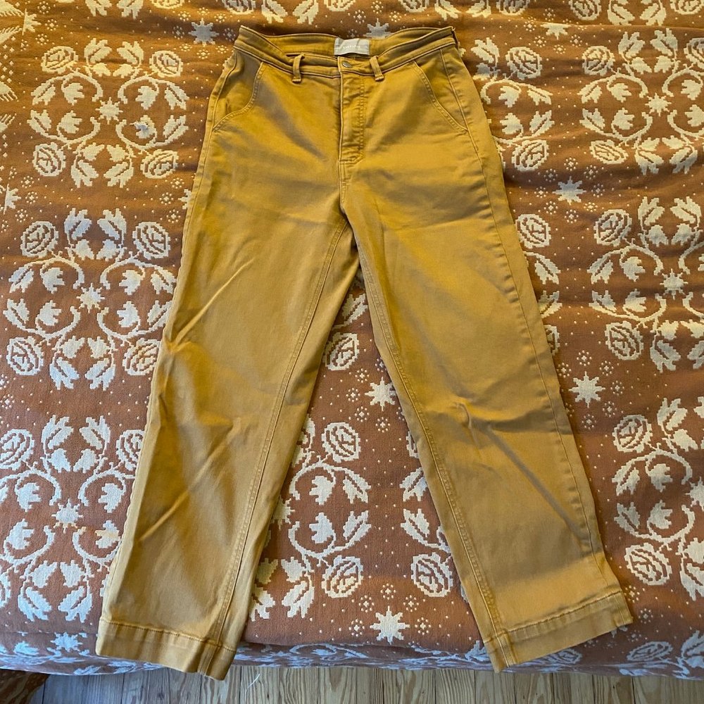 Everlane Straight-Leg Pant - Size 10 Golden Brown